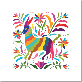 Mexican Otomí Goat by Akbaly Posters and Art